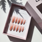 [Press-on] Peach Grey Veil