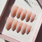 [Press-on] Peach Grey Veil
