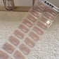 Champagne Beige shimmer semi-cured gel nail strips by LAVU