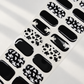 Boo Crew black and white ghost Halloween semi-cured gel nail strips by LAVU