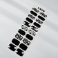 Boo Crew black and white ghost Halloween semi-cured gel nail strips by LAVU