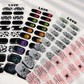 LAVU Halloween semi-cured gel nail strips featuring spiderwebs, ghosts and colourful spooky designs
