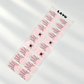 Pink Web pink spiderweb and ghost Halloween semi-cured gel nail strips by LAVU