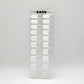White French with silver glitter line semi-cured gel nail strips by LAVU