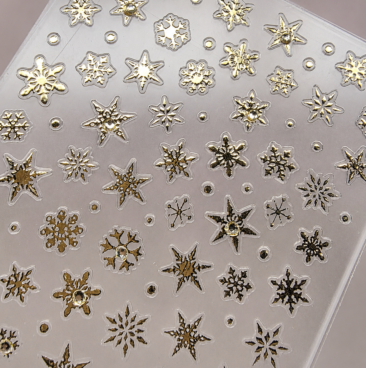 [Nail Art Decals] Golden Frost