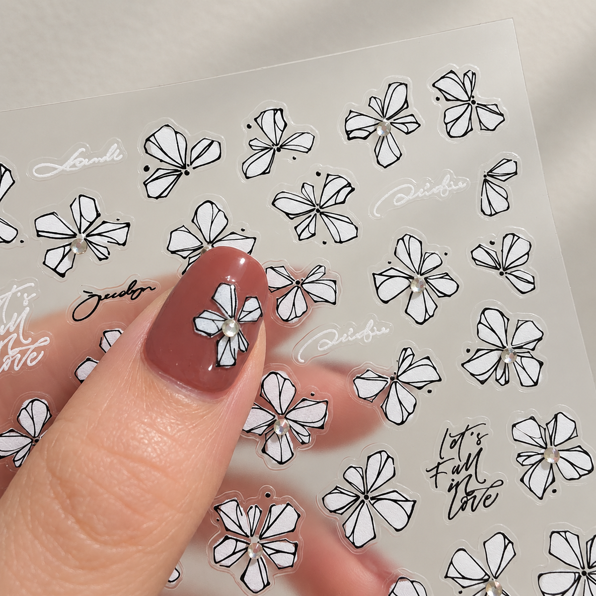 [Nail Art Decals] Sketch Bloom