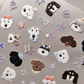 [Nail Art Decals] Puppy Parade