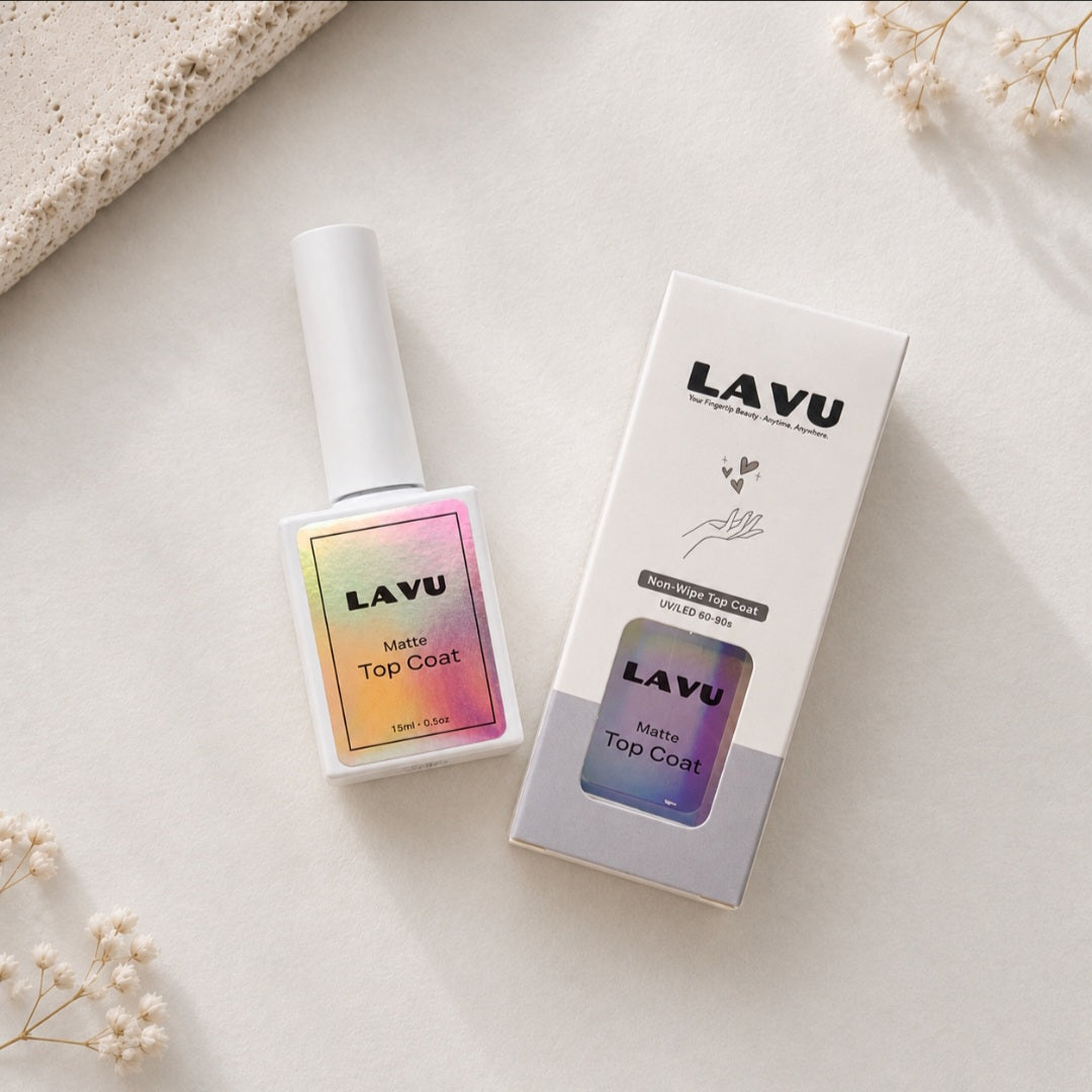 Matte Top Coat (Velvet Finish & Longer-Lasting Wear for Gel Strips)