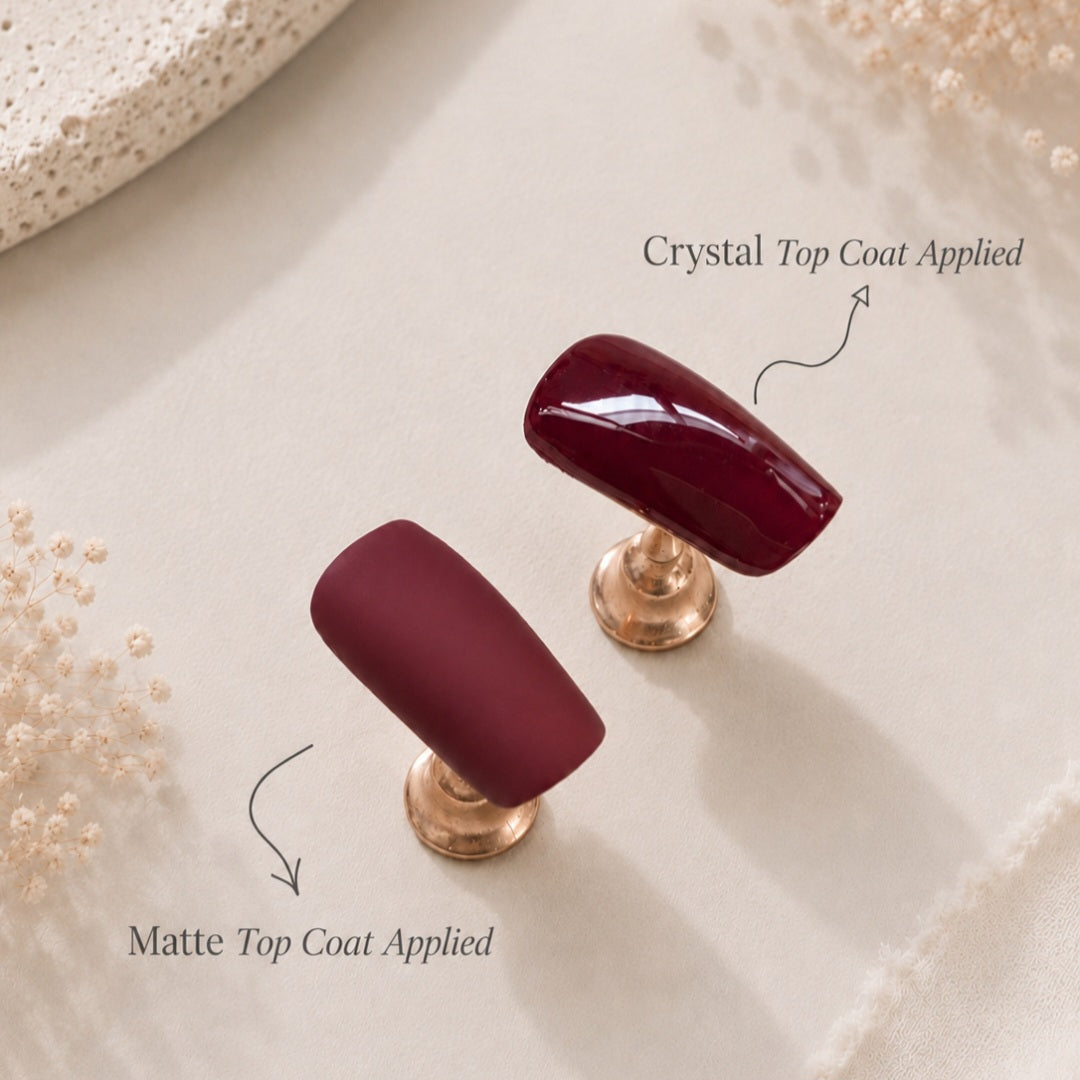Matte Top Coat (Velvet Finish & Longer-Lasting Wear for Gel Strips)