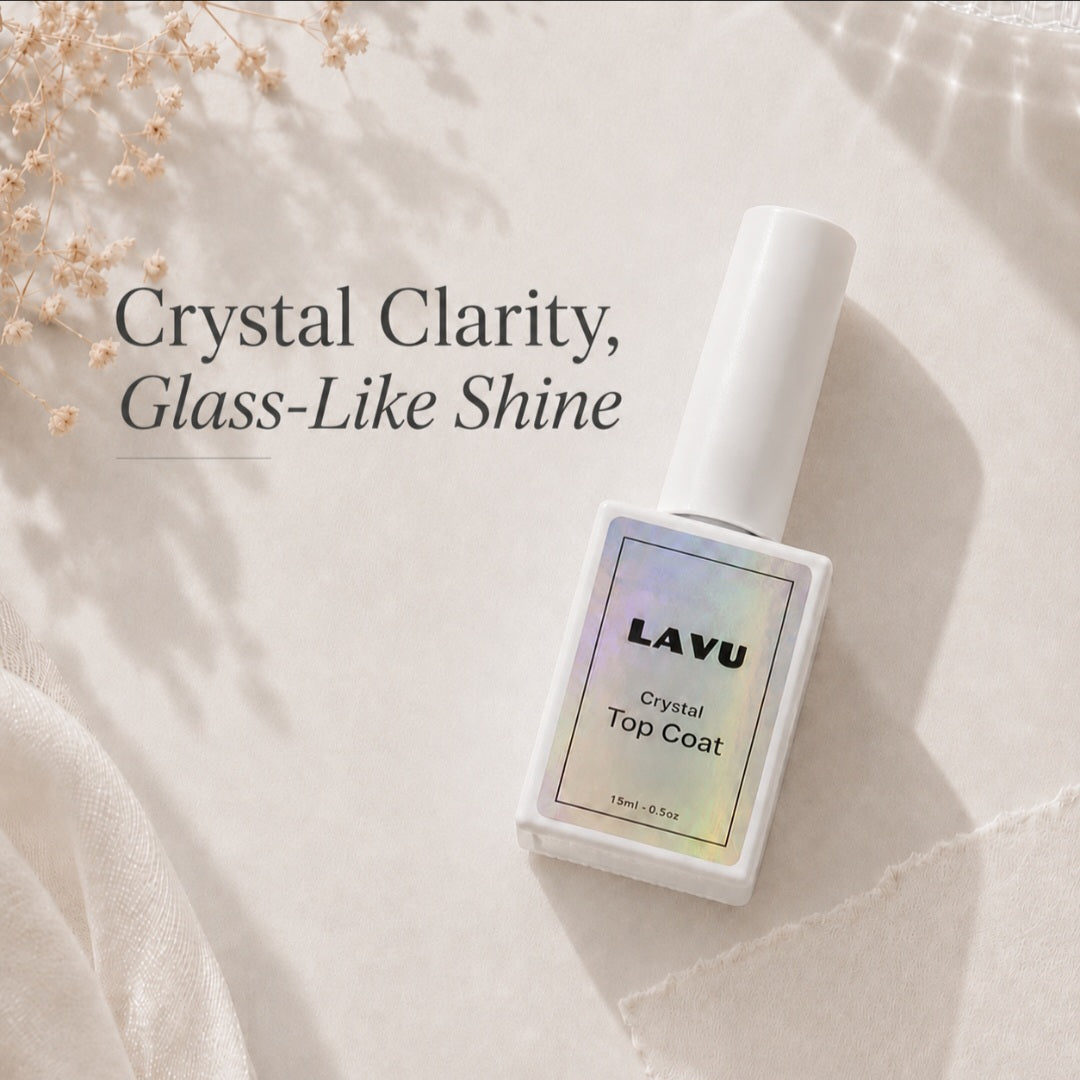 Crystal Top Coat (Extra Glow & Longer-Lasting Wear for Gel Strips)