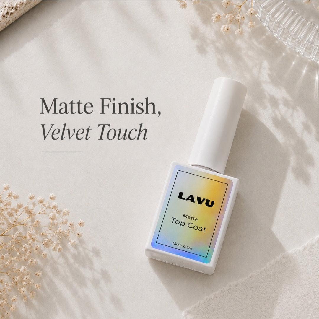Matte Top Coat (Velvet Finish & Longer-Lasting Wear for Gel Strips)