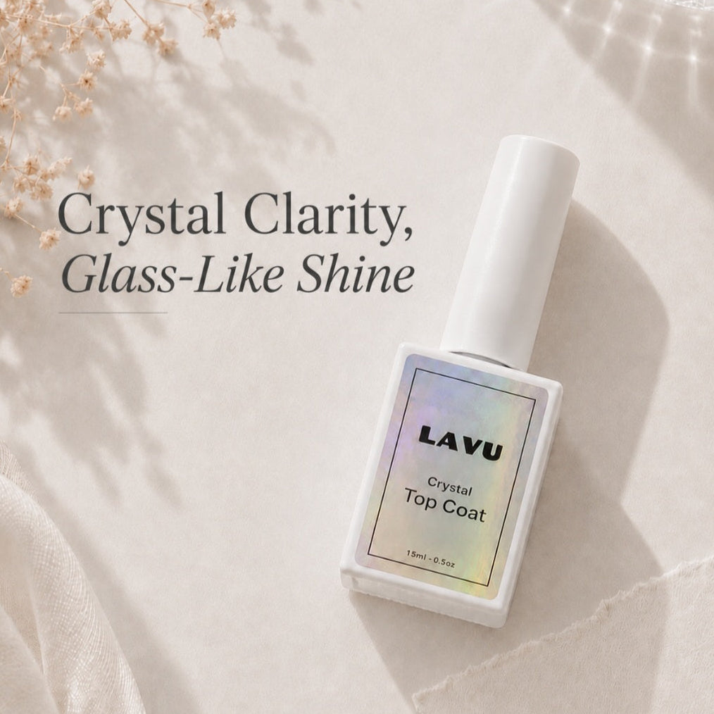 Crystal Top Coat (Extra Glow & Longer-Lasting Wear for Gel Strips)