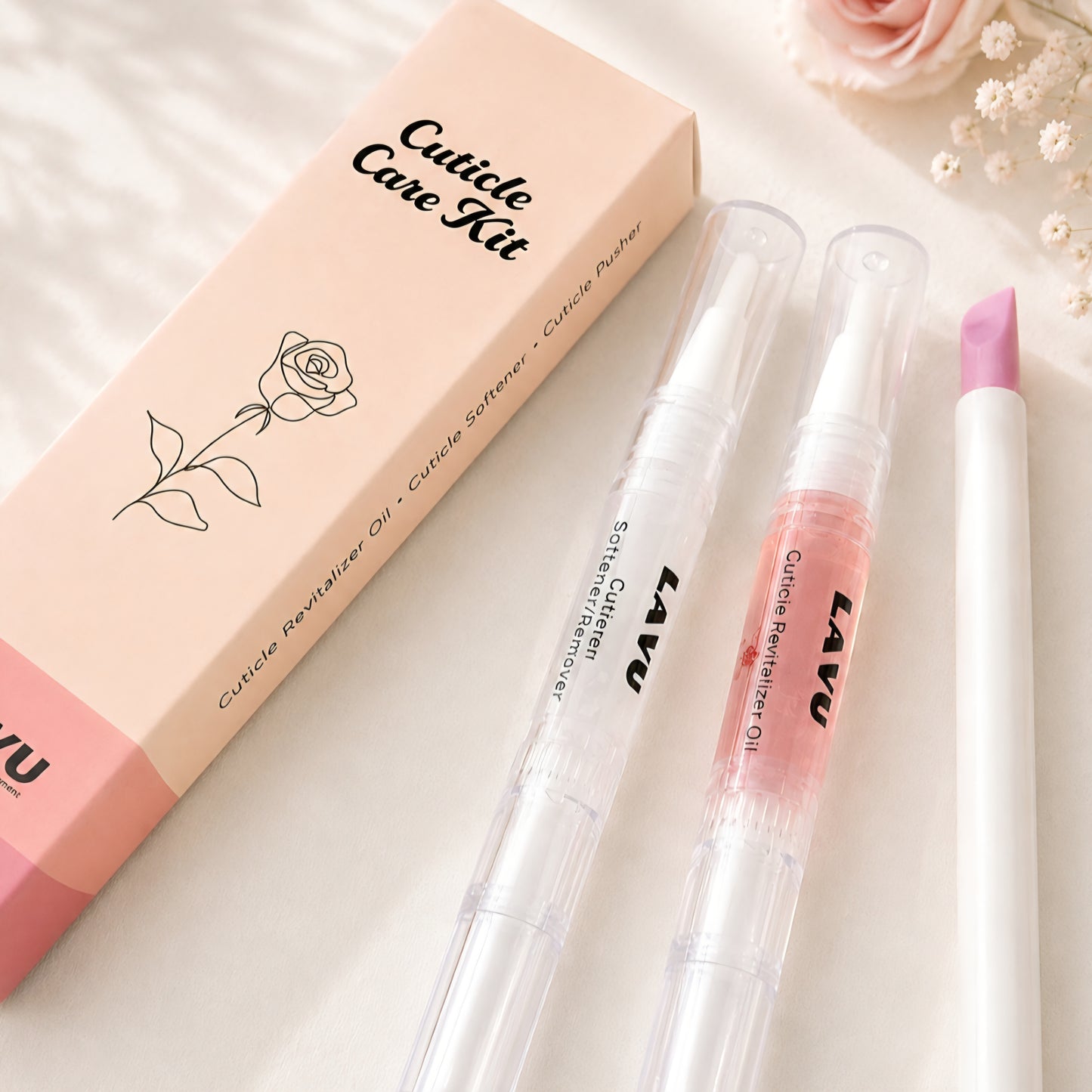 Rose Cuticle Therapy Kit (For Gentle Removal & Healthy Nail Growth)
