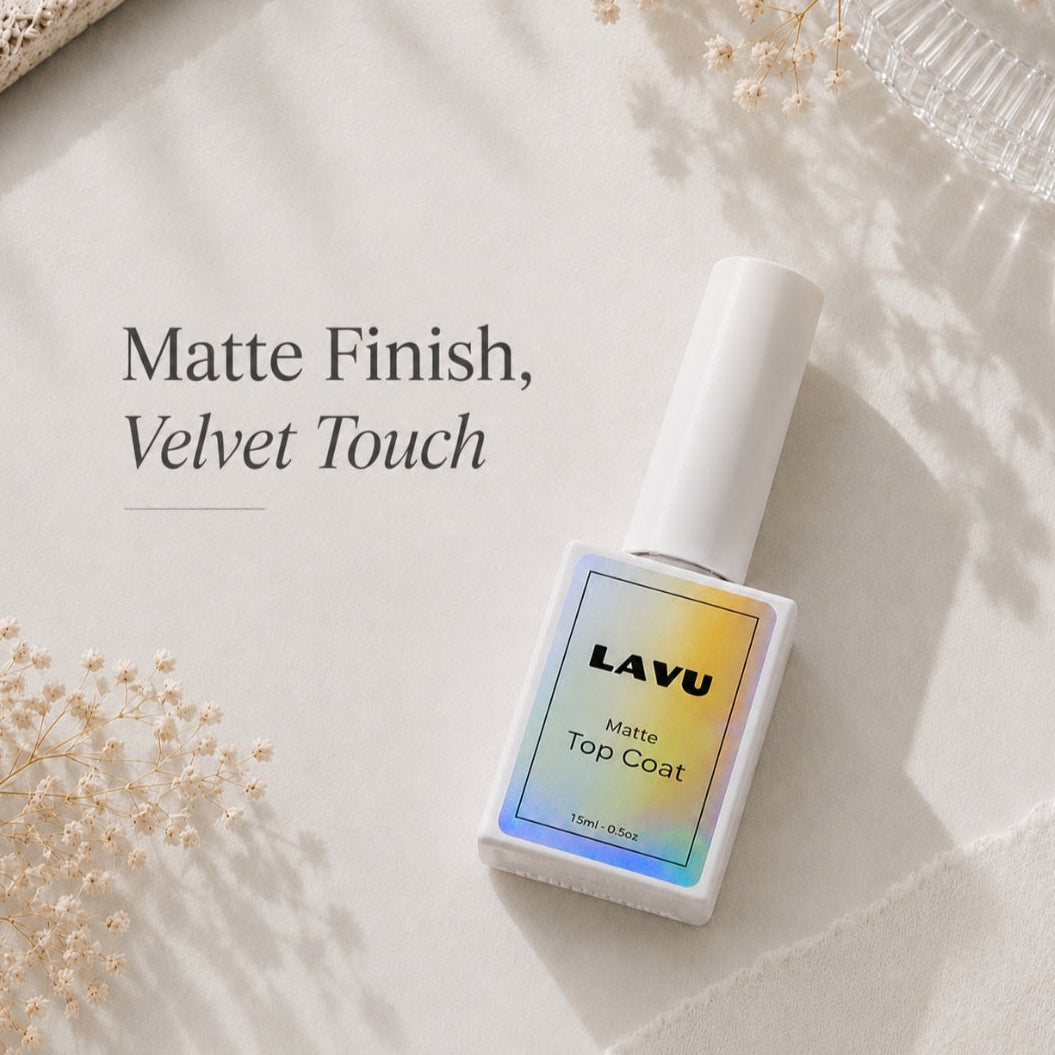 Matte Top Coat (Velvet Finish & Longer-Lasting Wear for Gel Strips)