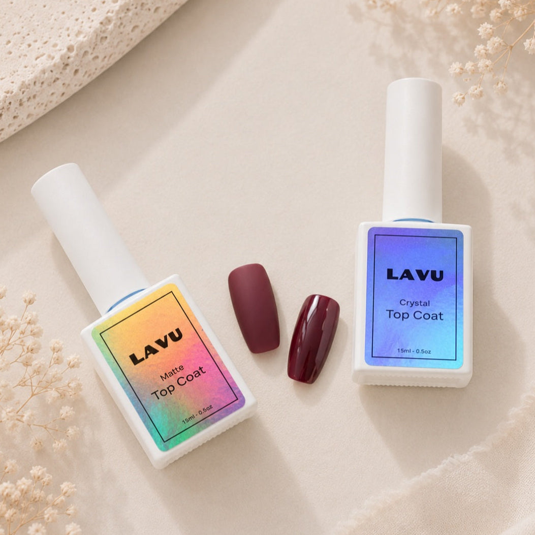 Matte Top Coat (Velvet Finish & Longer-Lasting Wear for Gel Strips)