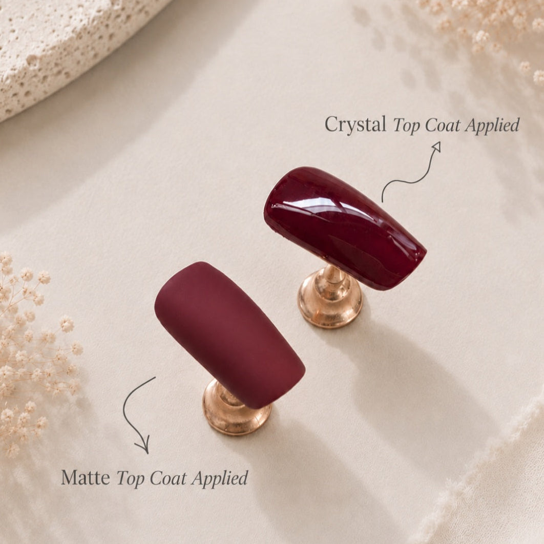 Matte Top Coat (Velvet Finish & Longer-Lasting Wear for Gel Strips)
